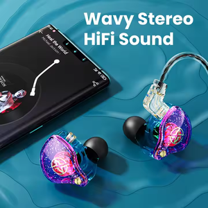 X2 <span class=keywords><strong>Pro</strong></span> 3.5mm ayrılabilir kablolu kulaklıklar çift dinamik HiFi kulaklık bas Stereo kulakiçi spor koşu