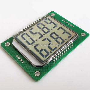 Pantalla LCD VA de 4 dígitos y 7 segmentos para prueba de temperatura Cocina de inducción Pantalla de fecha Segmento Pantalla LCD segmentada