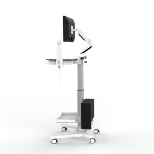 Efficient Dental <strong>Trolley</strong> Clinic Furniture Height Adjustable Dental Cart Hospital Oral Scanner Mobile Medical Cart for Laptop