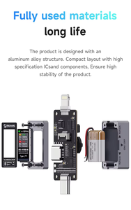 Phone Tail Insertion Detector Mechanic T-824 Digital Display Current Power Check No Disassembly Independent Pin Type-C Lightning - Product Image 4
