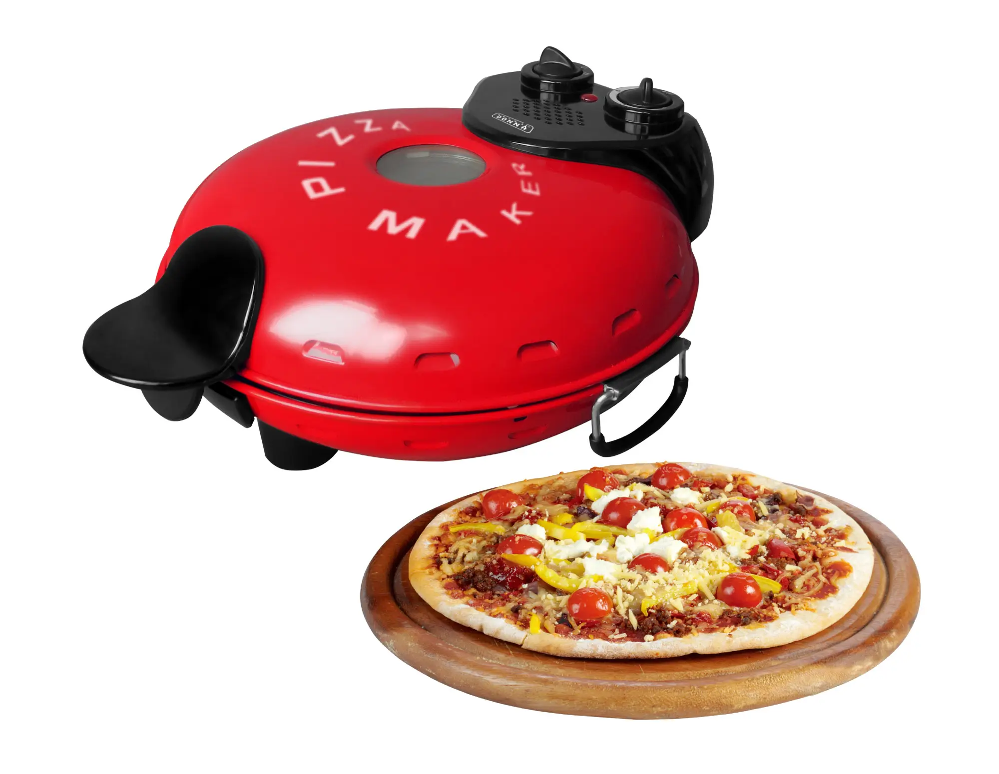 Four à Pizza électrique domestique, avec pierre de cuisson antiadhésive en céramique de 12 pouces et fenêtre de vue, machine à pizza