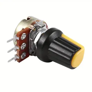 B Type 10K OHM 3 Terminal <strong>Linear</strong> Taper Rotary <strong>Potentiometer</strong>, Non-Waterproof, for Audio and Volume Control - Product Image 5