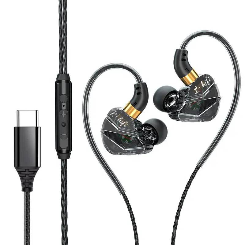 Cuffie sportive cuffie da gioco subwoofer S16 cablate in-ear 3.5mm interfaccia di tipo C computer cellulare multimedia universale