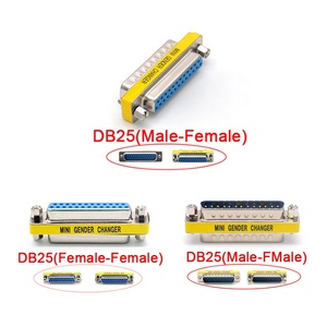 双D-SUB连接器DB9/DB15/DB25 9引脚DB9 RS232 15引脚DB15 VGA 25引脚DB25公母连接器适配器