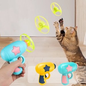 カスタム犬猫フェッチおもちゃペット追跡インタラクティブおもちゃハンティングガンプロペラ付きペットシューターフライングディスク - Product Image 1