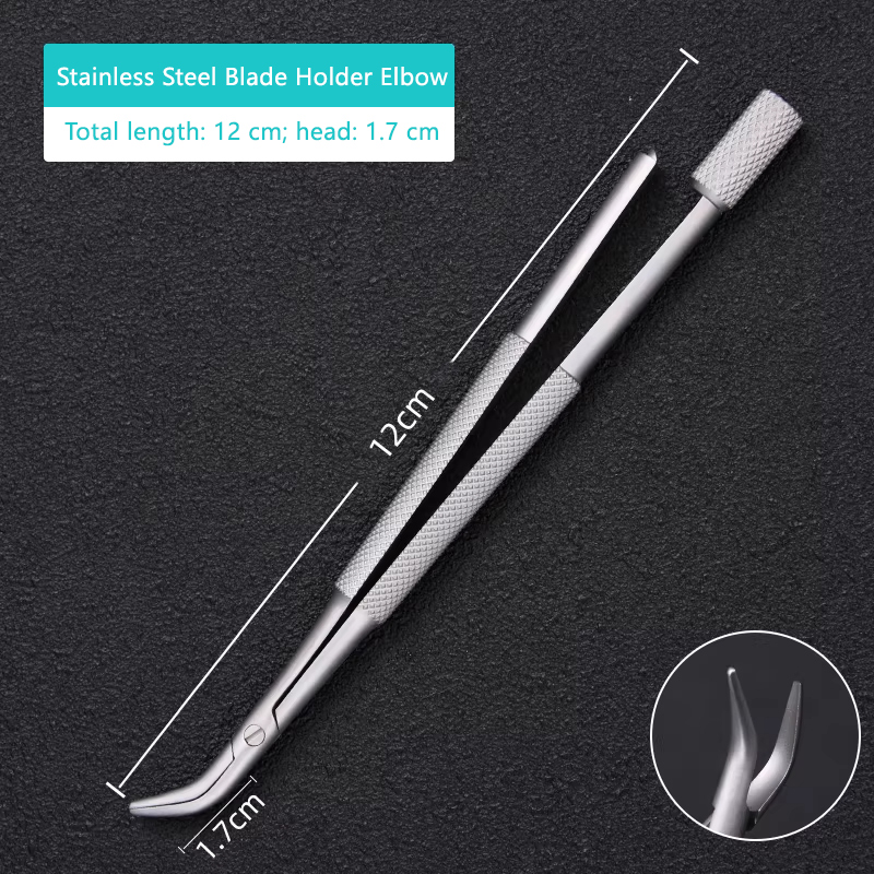 Codo portacuchillas de acero inoxidable