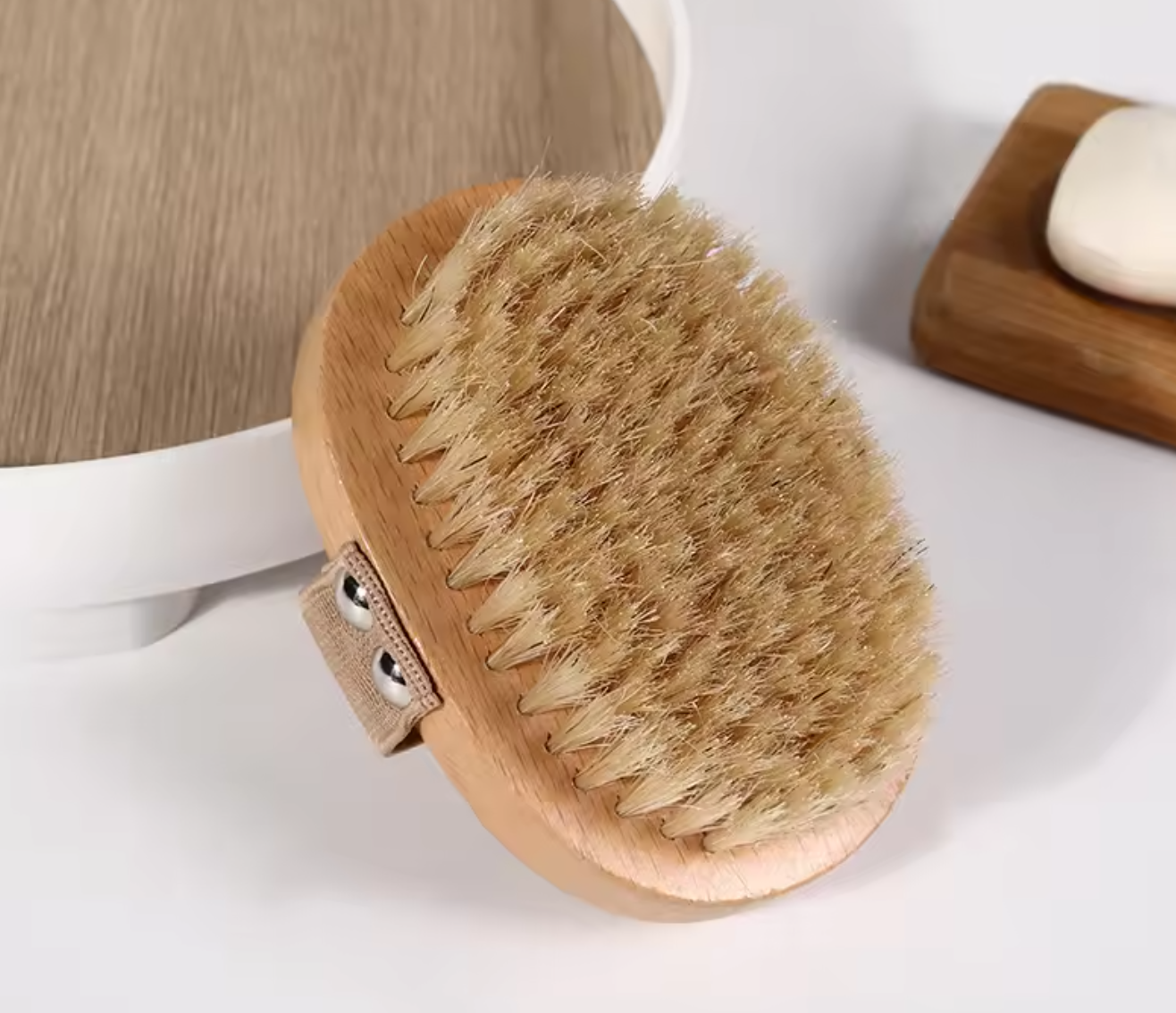 Natural Beach wood brush with Brisal hair
