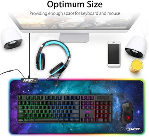 RGB Gaming <strong>Mouse</strong> Pad Soft Oversized Glowing Extended LED Mousepad Touch <strong>Control</strong> Anti-Slip Rubber Base <strong>Computer</strong> <strong>Keyboard</strong> <strong>Mouse</strong> Ma - Product Image 6