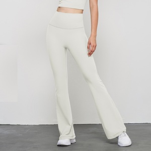 Women's High-Waisted Micro Yoga Pants Spring Summer New Youth <strong>Feeling</strong> Fitness Bell <strong>Bottoms</strong> Tight Made of Spandex - Product Image 1