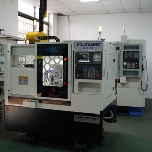 <strong>CNC</strong> Metal <strong>Lathe</strong> <strong>with</strong> <strong>C</strong> <strong>Axis</strong> Tool Turret and Double Spindle Designed for Industrial Precision Machining - Product Image 2