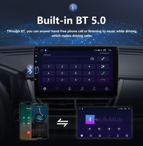 Fabrika N5 128GB 7/9/10 inç Octa çekirdekli Android 12 araba radyo BT FM AM multimedya 1 Din Android araba GPS navigasyon ile oynamak - Product Image 3