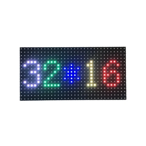Светодиодная точечная матрица RGB панель 32x16 см P10 HUB75 SMD наружный полноцветный светодиодный дисплей модуль панели - Product Image 1