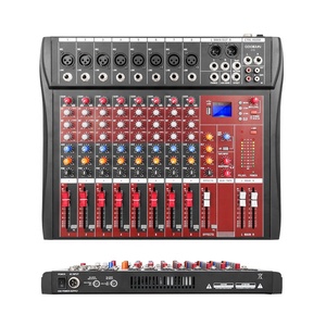 CT8 Professional 8 Channel Audio Mixing Console <strong>Pro</strong> Audio Dj <strong>Mixer</strong> for Stage Performance Sound System