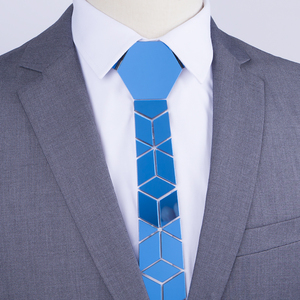 Hamocigia Trung Quốc handmade hình dạng hình học Acrylic người đàn ông hình lục giác HEX Acrylic gương Tie - Product Image 4