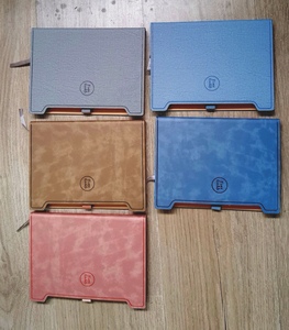 <strong>2025</strong> PU Leather Fabric <strong>Customized</strong> Cover <strong>Design</strong> Material High Quality A5 <strong>Notebook</strong> with Pan Holder Bookmark Sewing Bind Binding - Product Image 4