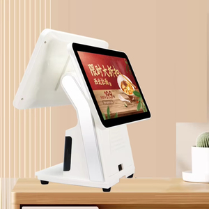 Dispositivo de hardware de fábrica Software POS inteligente de pantalla dual de 15,6 pulgadas Sistemas Android Terminal todo en uno Máquina Epos para tienda - Product Image 1