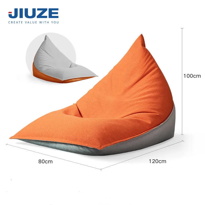 Bean Bag Sofas Modern Design Waterproof Multi-Functional Light Weigh No Filling Puff Touchable Texture Bean Bag Couch Cover