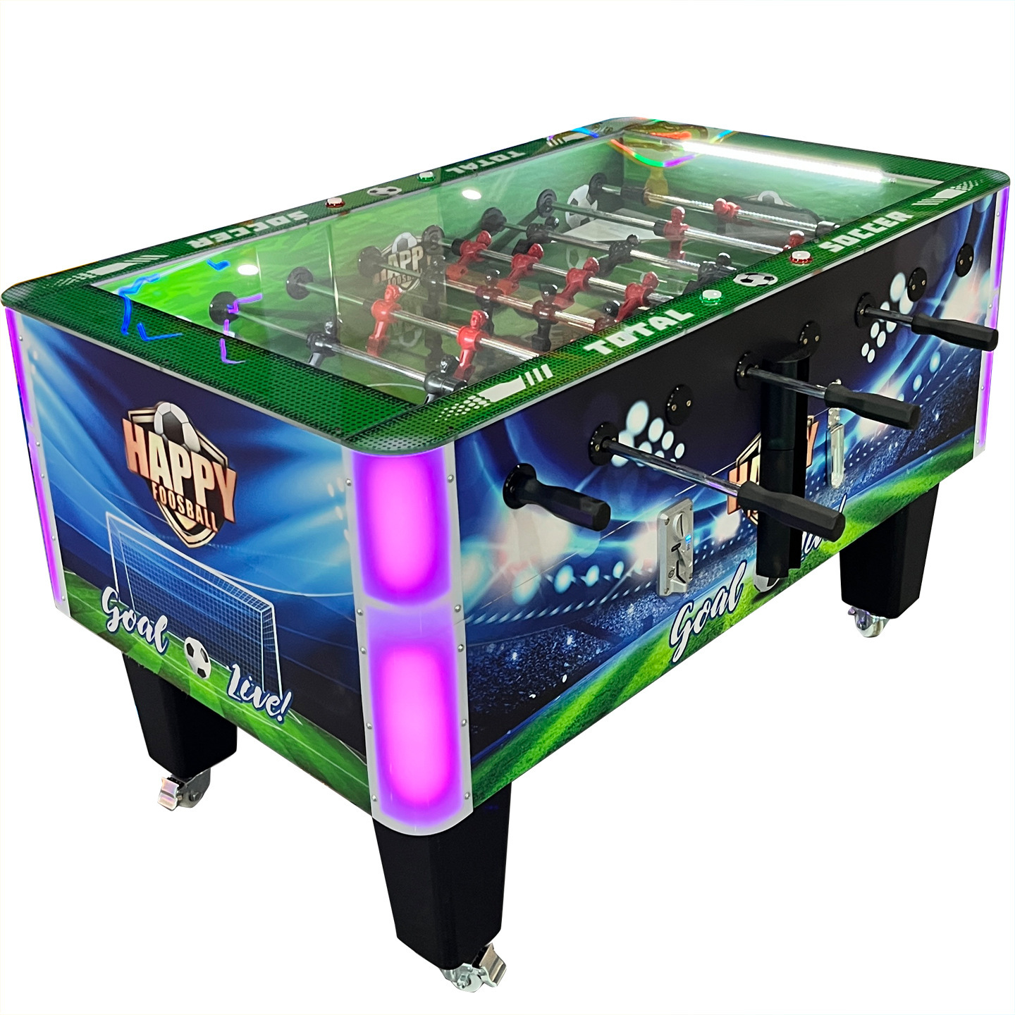 Máquina de fútbol de sobremesa comercial que funciona con monedas