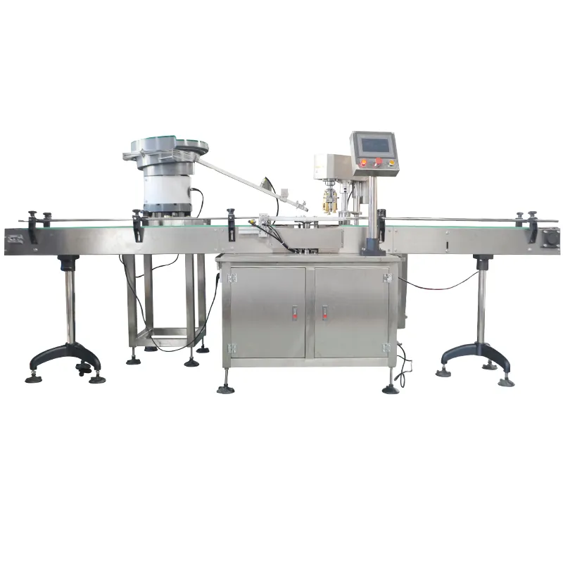Automatic Olive Oil Stelvin Caps Sealing Machine Four Threading Knives Glass Bottle Vial ROPP Capper