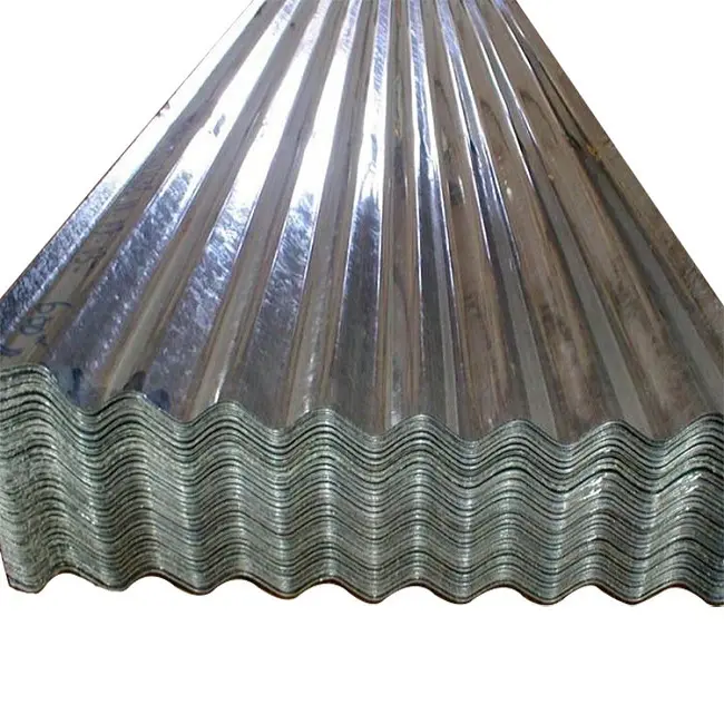 0.12mm ~ 0.2mm di lamiera ondulata rivestita di colore del tetto in acciaio zincato prezzi