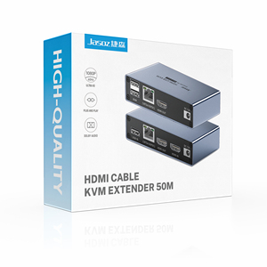 1080p 60Hz，适用于HDMI KVM扩展器视频分离器1x2 USB RJ45端口50m Cat5e/6以太网TX RX，适用于鼠标键盘视频 - Product Image 2