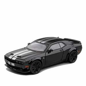Diecast alaşım model araba 1:24 1/22 Challenger şarj Modified modifiye alaşım araba modeli ses ve ışık geri çekme metal araba - Product Image 1