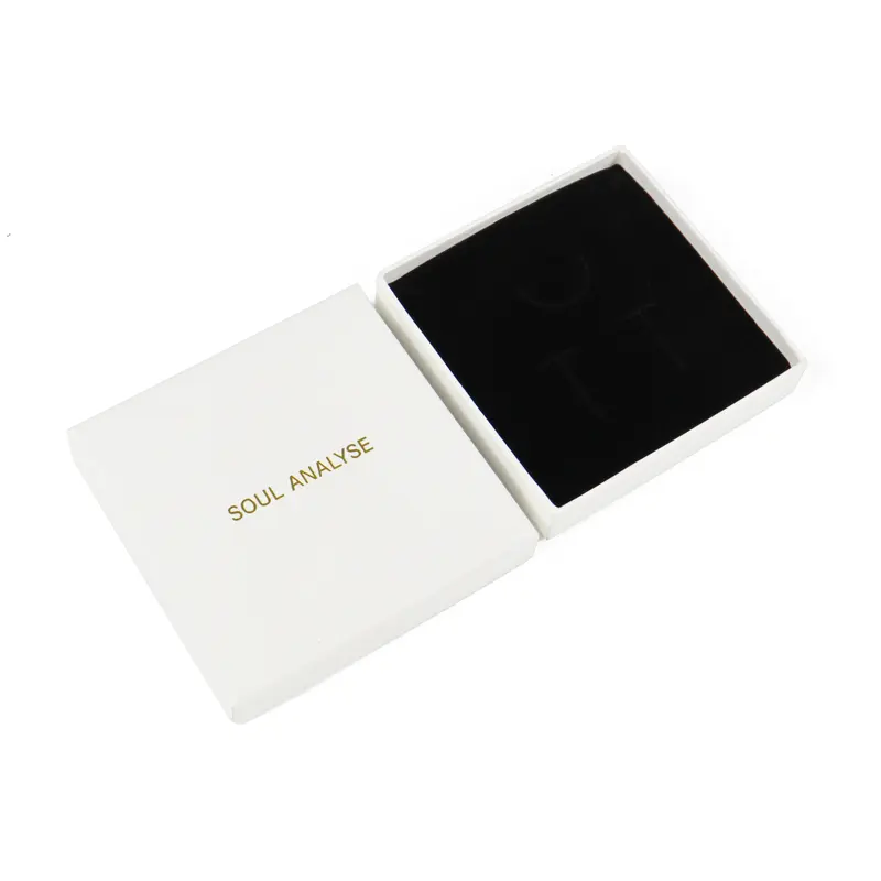 Coroa ganhar branco grande colar presente jewely caixa com espuma inserir tampa anel caixas personalizado grande jóias embalagem papel caixas