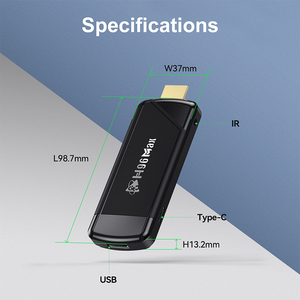 Più venduto H96 Max Android TV Stick 4K UHD dispositivo di Streaming multimediale con processore Quad Core telecomando WiFi RK3228A 2.4G - Product Image 5