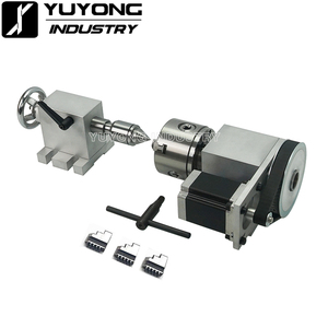 4th <strong>Axis</strong> Dividing Head 6:1 <strong>Rotation</strong> <strong>Axis</strong> <strong>Cnc</strong> Rotary <strong>Axis</strong> Chuck 80mm Activity Tailstock for <strong>CNC</strong> <strong>Router</strong> Engraver Milling Machine - Product Image 2