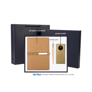Cuaderno A5 con hebilla de plata larga, bolígrafo de tinta de gel negro, batería externa de 10000mAh, regalo para dama de honor 3 en 1 - Product Image 4