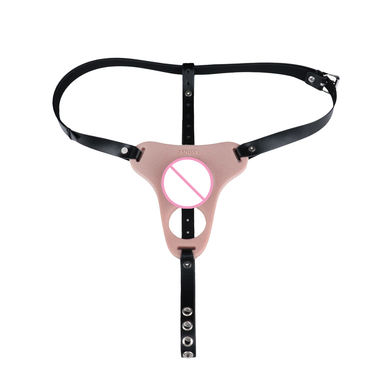 cage+noir Ceinture verrouillable-Skin