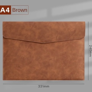 Da A4 giấy tập tin túi với qua biên giới <span class=keywords><strong>c</strong></span>ó thể <span class=keywords><strong>in</strong></span> logo kinh doanh <span class=keywords><strong>C</strong></span>ặp tài liệu cho vé và tài liệu - Product Image 6