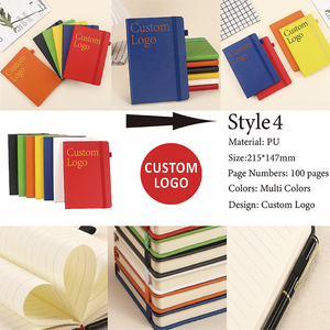 Customizable Logo Small Batch Business <strong>Notebook</strong> Soft Leather Composition Book With Thickened Fabric Cover Office Conference Use - Product Image 5