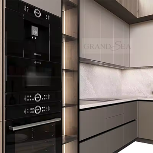 低价紧凑型一体可移动3件厨房橱柜餐具室单元 - Product Image 3