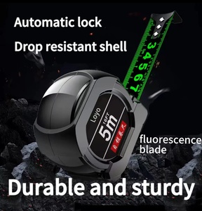 Industrial Grade Fluorescent Stainless Steel <strong>7m</strong> <strong>Tape</strong> <strong>Measure</strong> Self-locking Manual Tool, Fully Transparent Gray ABS Plastic Shell