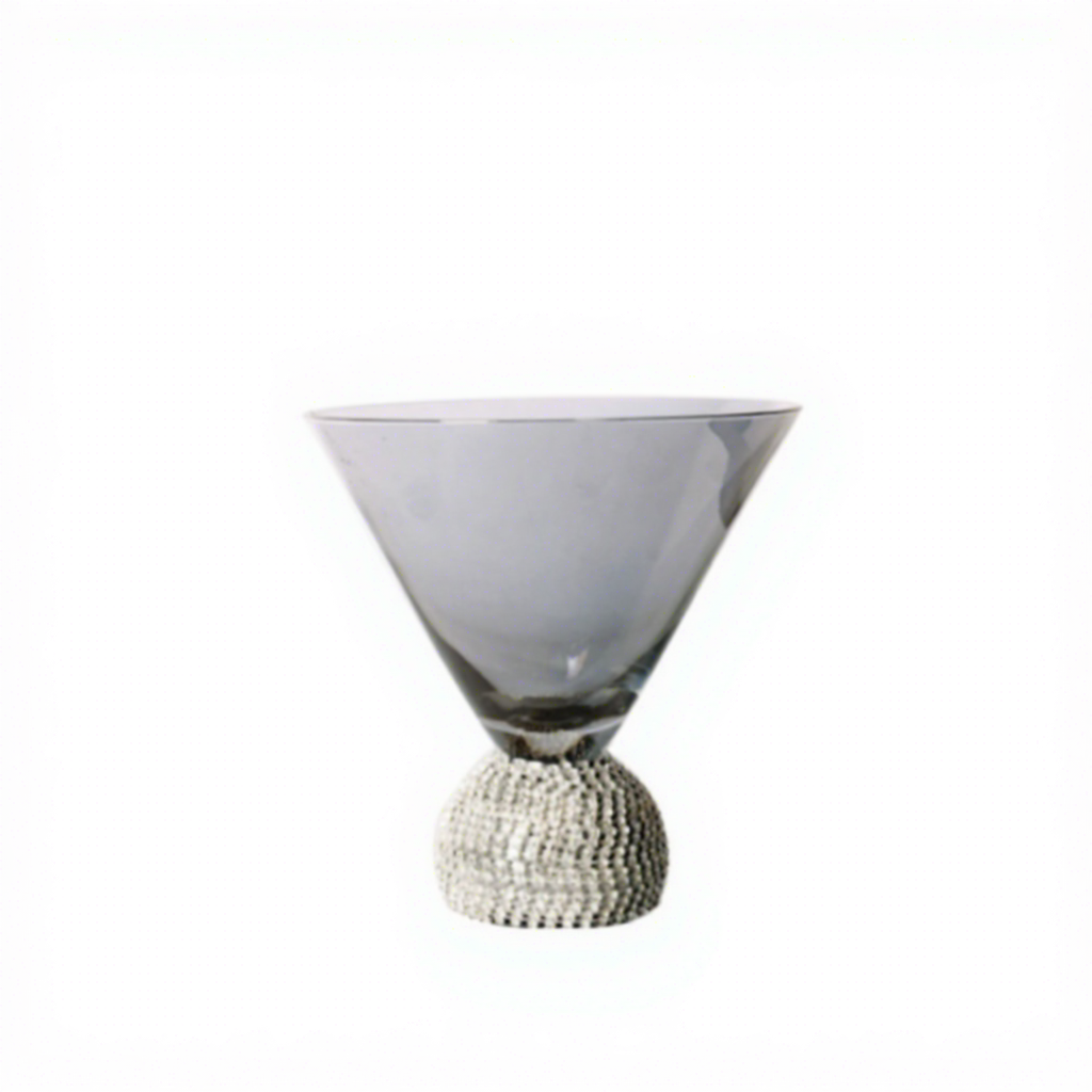 Coupe à glace-cendre de fumée argent diamant