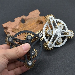 Bốn răng liên kết tinh khiết Đồng Con quay hồi chuyển Spinner Fidget spinner Đồ chơi tập trung lo lắng giảm căng thẳng Đồ chơi Spinners cho người lớn - Product Image 6