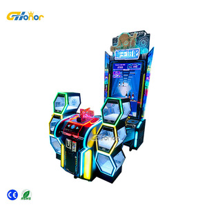 Serin ve ilginç silah kralı atış makinesi eğlence oyun merkezi jetonla çalışan tahta Metal makinesi İngilizce dil - Product Image 6
