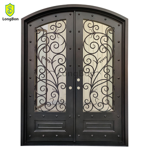 Simple Iron Door Design Powder Coated <strong>Cost</strong> Metal Doors - Product Image 5