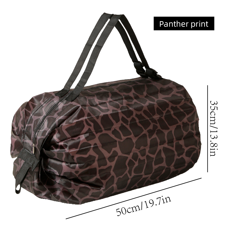 Black leopard print