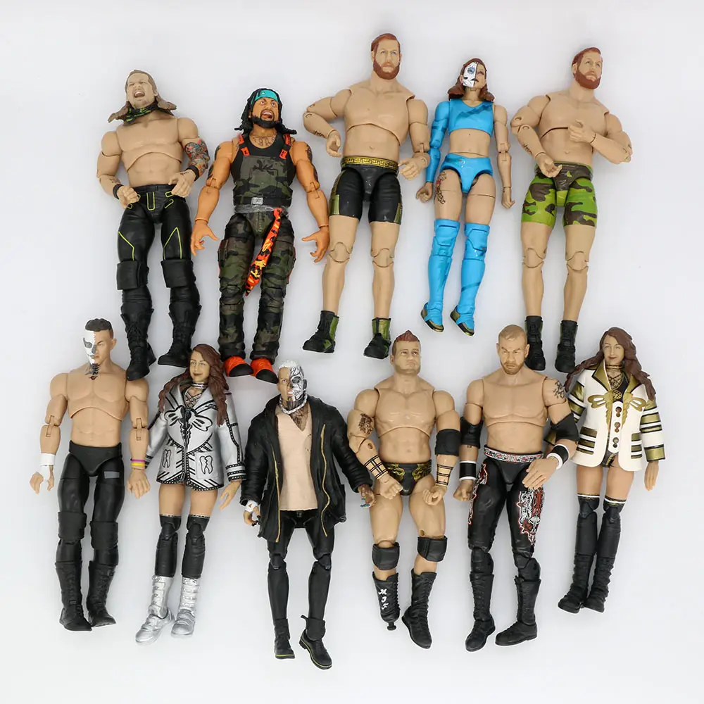 OEM personalizado articulado cuerpo plástico hombre luchador figuras WWE figuras de acción hacer anime figura de acción de plástico juguetes para fans