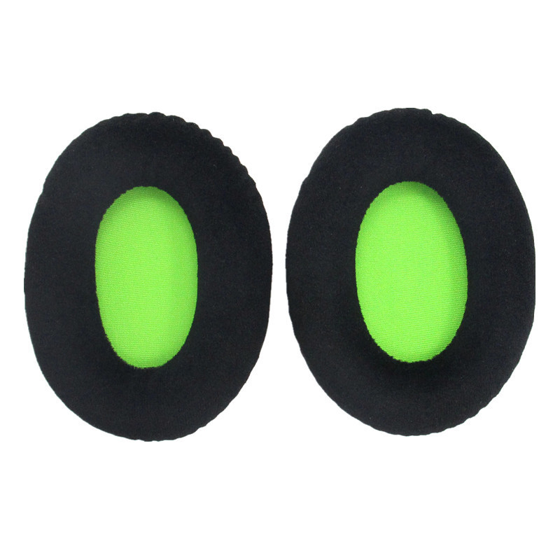 Velours noir + vert-fianelle