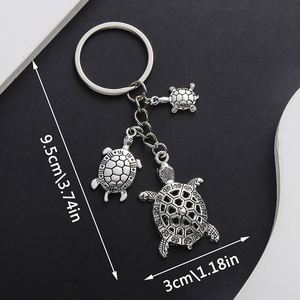 Simli delikli kaplumbağa kaplumbağa anahtarlık klasik okyanus temalı anahtarlık hatıra hediye keseleri dekor için