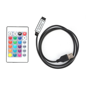 USB Led Controller Wireless Mini 5V RGB Led Strip Controller RGB 3528 5050 smd Led striscia nastro - Product Image 1