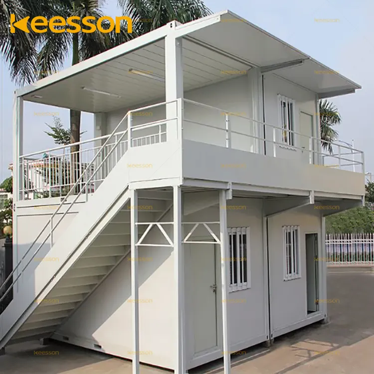 Keesson इकट्ठा कंटेनर वियोज्य कमरे में रहने वाले घर मॉड्यूलर घरों आधुनिक 20ft Prefab कंटेनर घर के लिए बिक्री