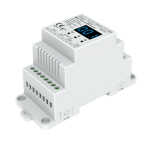 Controlador decodificador LED Skydance D4 12-24V DMX512 RDM para RGB / RGBW con diseño de riel DIN 240W/480W(12V/24V) - Product Image 1