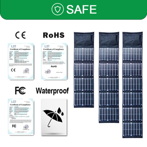 <span class=keywords><strong>50w</strong></span>单声道折叠太阳能电池板，带5V USB 18V DC输出，用于Dotdoors充电手机电源组电池移动太阳能电池板