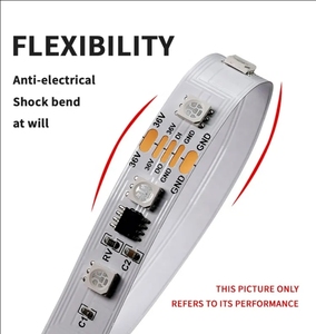 แถบไฟ LED 36V LC8824/Ucs2904 SMD 5050ยืดหยุ่น54 led/ เมตร54 LEDs ต่อเมตร12mm PCB RGBW สำหรับการประยุกต์ใช้แถบบาร์ - Product Image 2