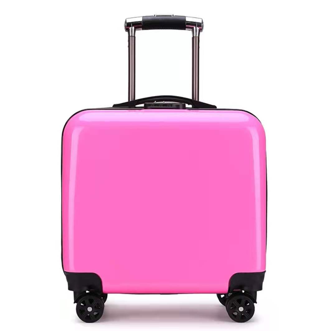 20-inch pink carry-on suitcase