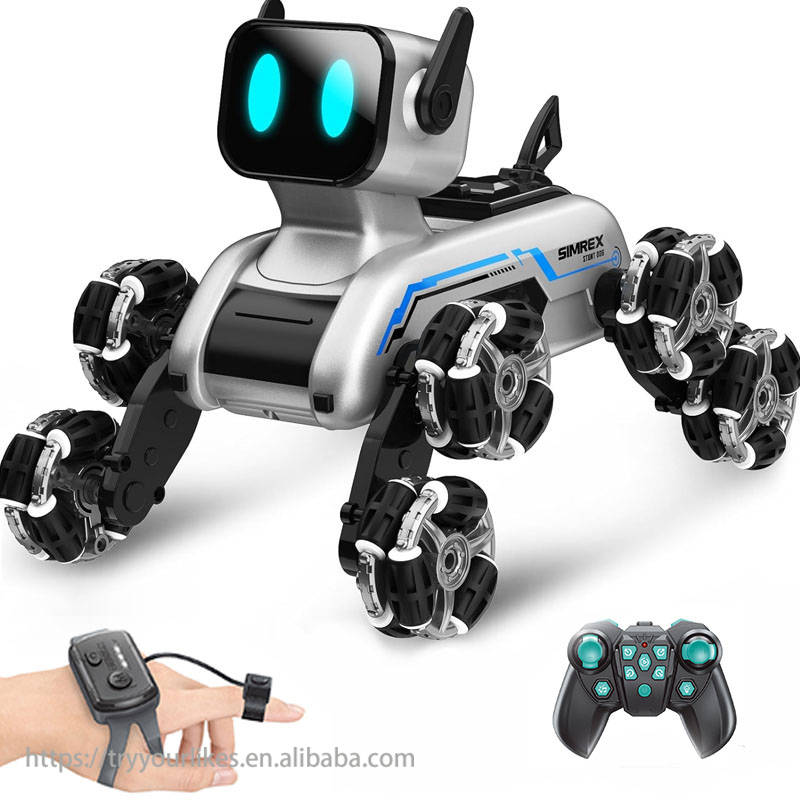 EPT1511532-Dual RC 8-Wheeled Stunt Robot Dog
